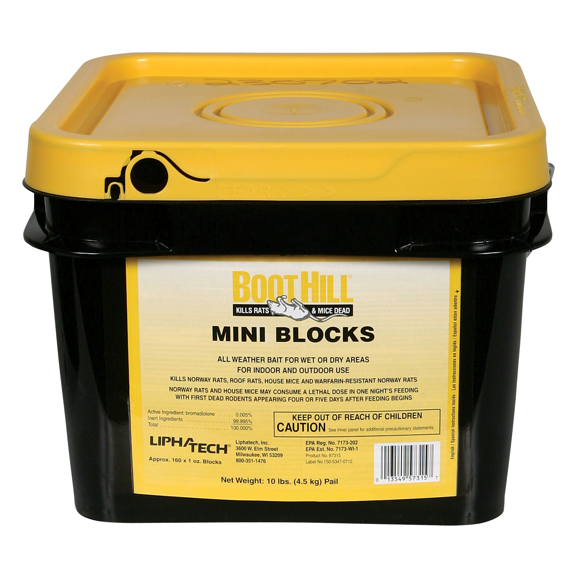 BootHill® Mini-Block 10 lb Pail - Rodent Control